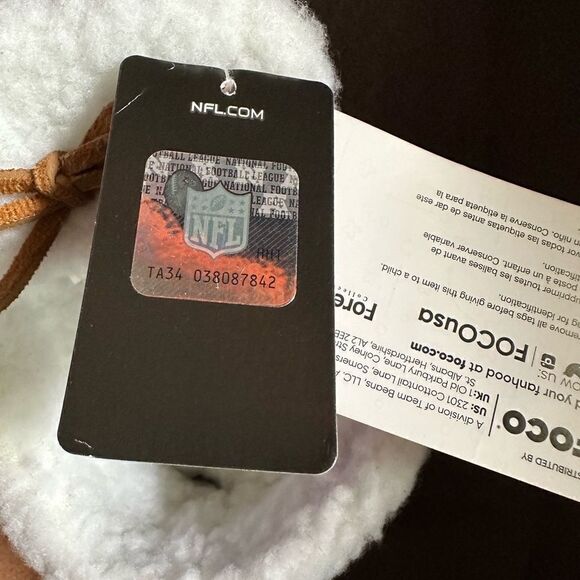 NFL kids New England Patriots moccasins size 3-4 M - Picture 9 of 9